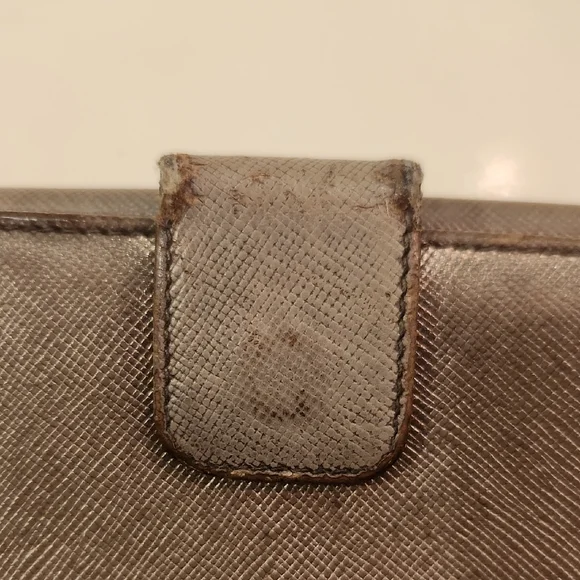 Prada Metallic Gray Wallet..Project Piece? - Picture 7 of 13